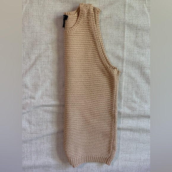 LAUREN RALPH LAUREN Cotton Tan Knit Tunic Tank (S) - Picture 4 of 4